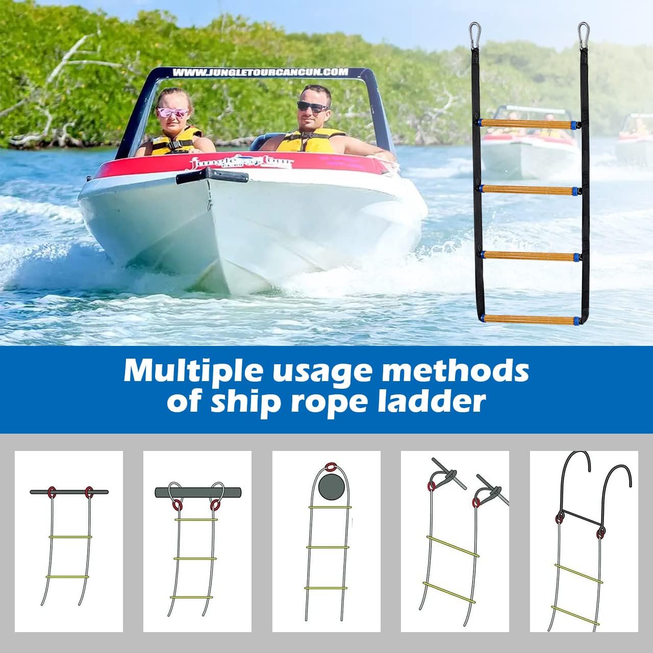 Boat Rope Ladder 4 Step Review