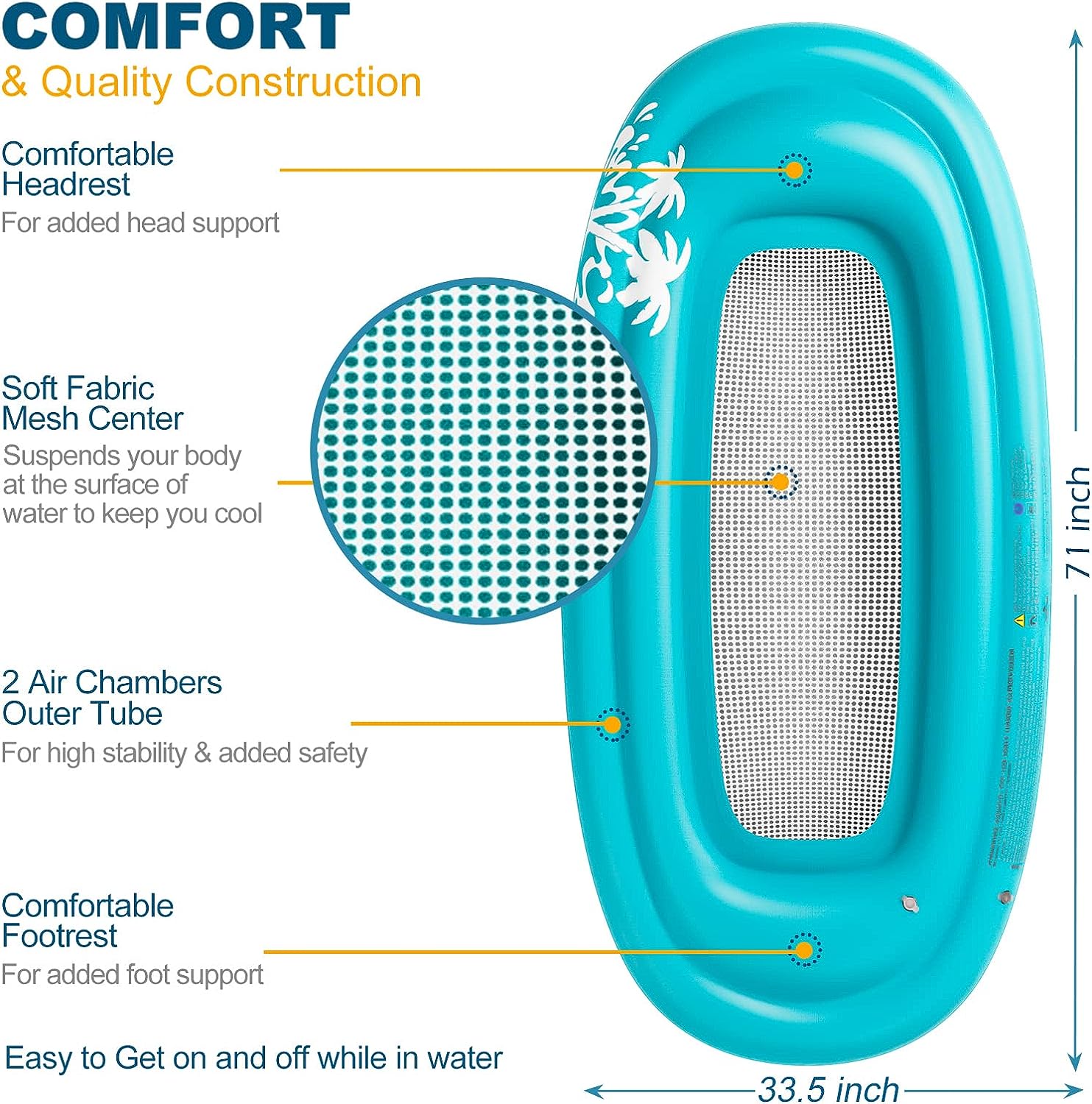Jasonwell Inflatable Pool Lounger Float Review