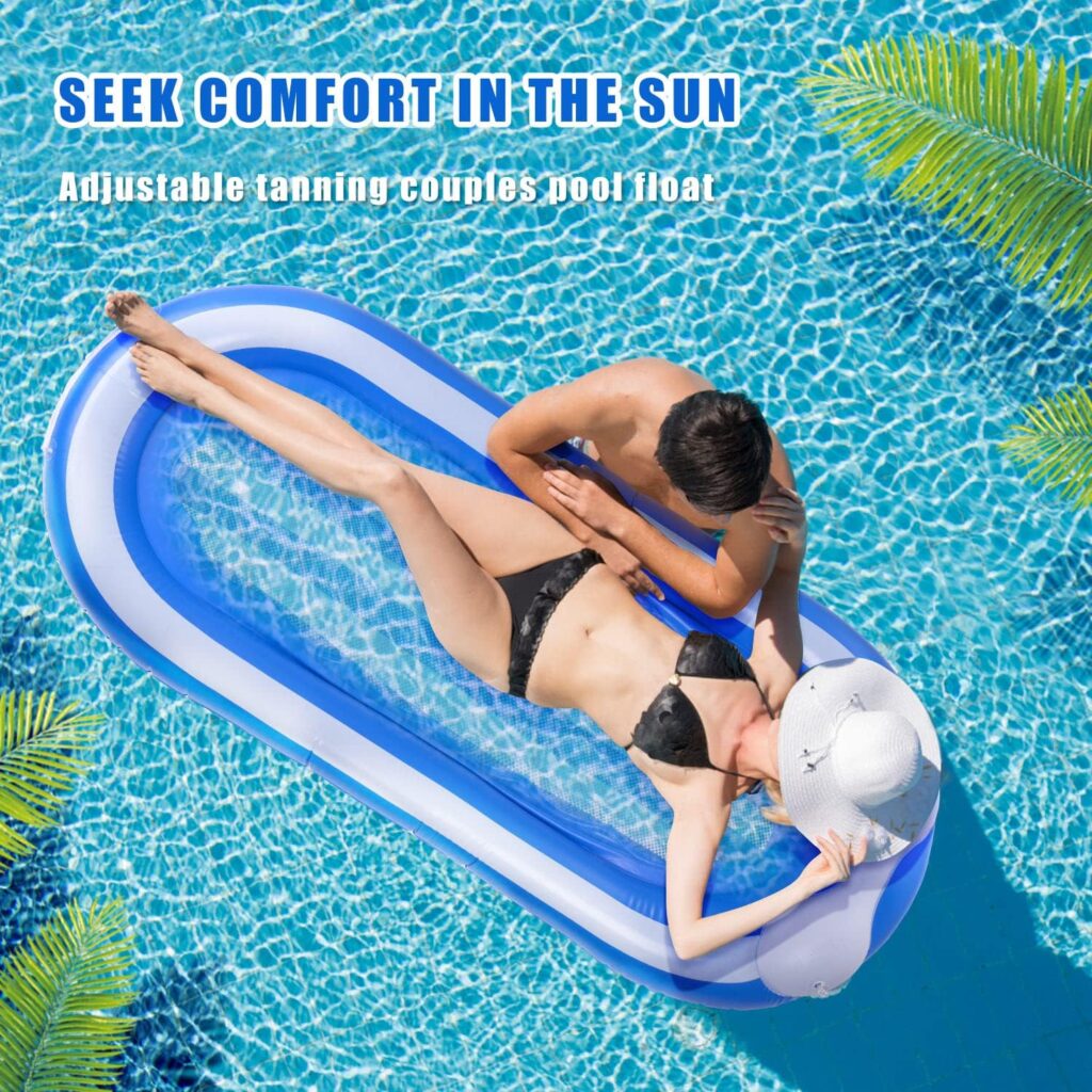 Pool Floats Adult,Douthfolle Inflatable Pool Float Floats for Swimming Pool Pool Floats Raft for Adult,Great for Beach Swimming Pool Lake Float Summer Backyard Water Party